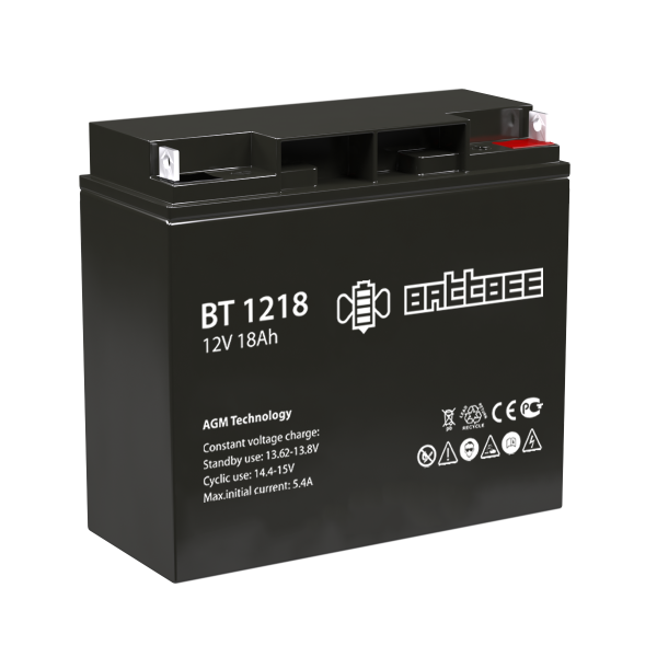 Аккумуляторы для систем безопасности BattBee BT 1218