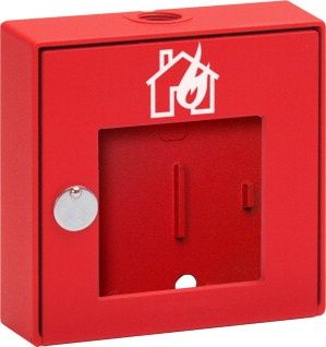 Красный алюминиевый корпус со стеклом Esser by Honeywell 704801.10