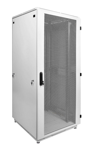 Шкаф серверный напольный 42U (800 × 800) дверь перфорированная 2 шт.
