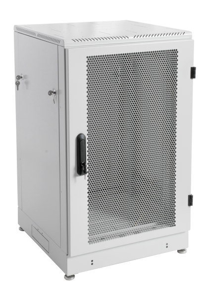 Шкаф телекоммуникационный напольный 18U (600 × 800) дверь перфорированная