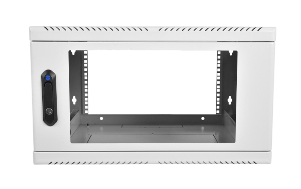 Шкаф телекоммуникационный настенный 6U (600 × 300) дверь стекло