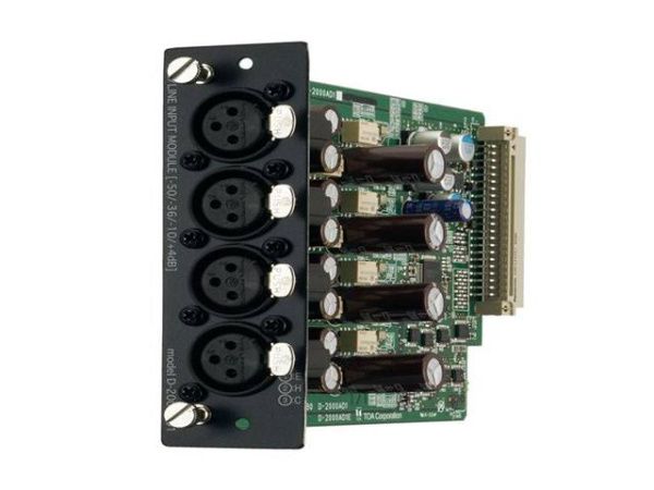 4-канальный модуль микрофон/линия входов D-2000AD1 4-канальный модуль микрофон/линия входов D-2000AD1