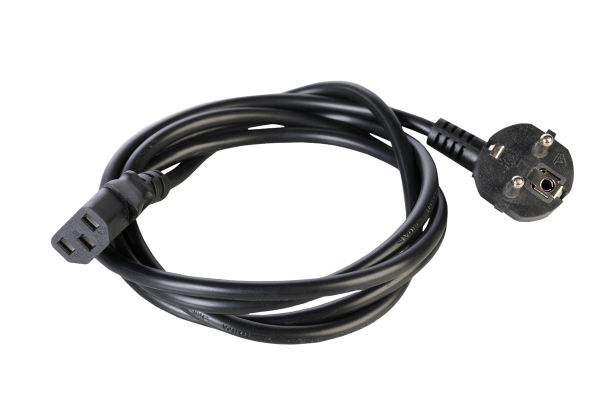Шнур питания с заземлением IEC 60320 C13/Schuko, 10 А / 250 В (3 × 1,0), длина 3 м
