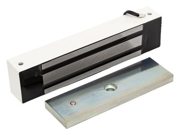 ML-295K с уголком, цвет Белый ("ACCORDTEC", Электромагнитный замок)