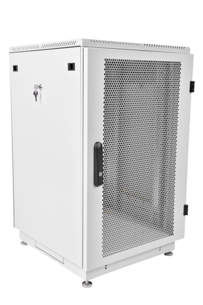 Шкаф телекоммуникационный напольный 24U (600 × 800) дверь перфорированная