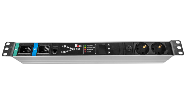 Блок розеток Rem-16 с АВР, 1×16A, 2S, подкл к контроллеру R-2MC по Modbus, вход 2×C20