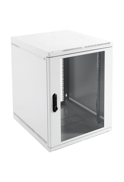 Шкаф телекоммуникационный настенный 12U (600 × 480) дверь стекло