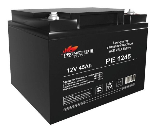 Prometheus Energy аккумулятор свинцово-кислотный PE 1245 Prometheus Energy аккумулятор свинцово-кислотный PE 1245