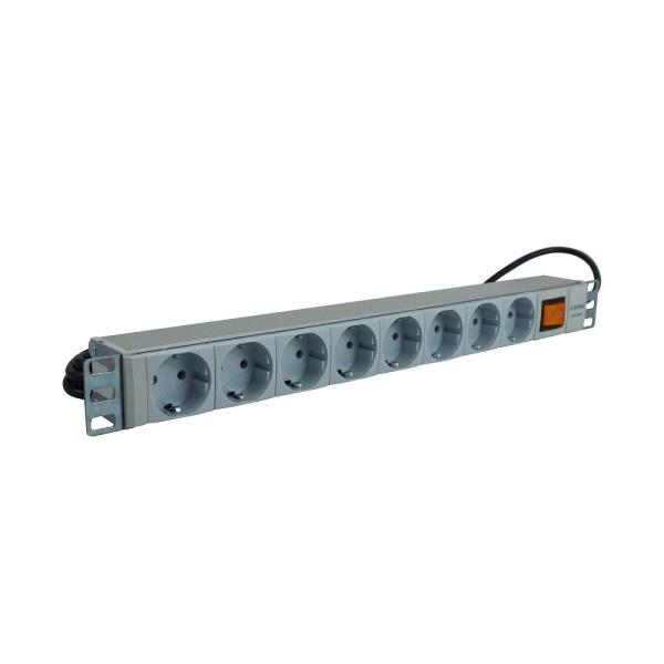 Блок розеток S-8 (IEC320 C14/Schuko)