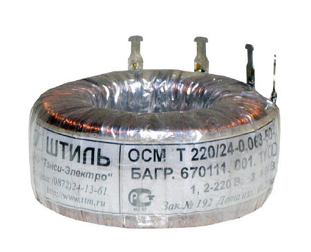 Тороидальный трансформатор ОСМ Т 220/Uвт-0,063-50