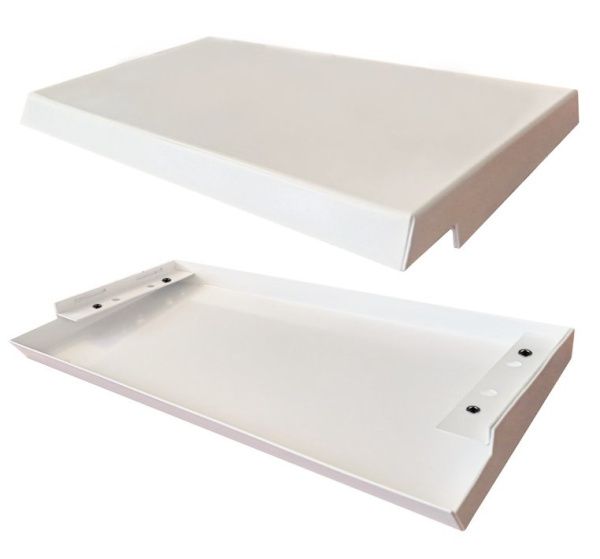 Козырек дождезащитный для шкафов 500х250 "Аякс", нержавеющая сталь Козырек дождезащитный для шкафов 500х250 "Аякс", нержавеющая сталь