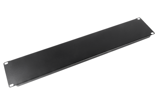 Фальшпанель в шкаф 19" 2U, цвет черный