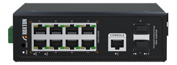 Управляемый сетевой коммутатор ROXTON MNS-1008F2SP Управляемый сетевой коммутатор ROXTON MNS-1008F2SP