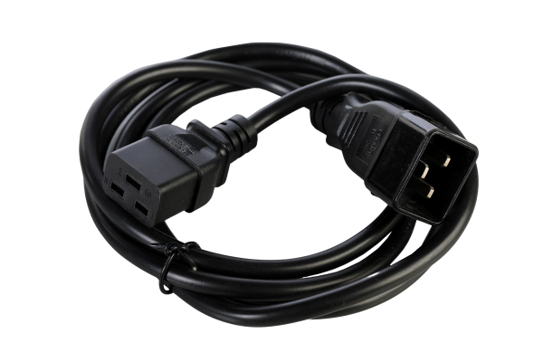 Шнур питания с заземлением IEC 60320 C19/IEC 60320 C20, 16 А / 250 В (3 × 1,5), длина 1,8 м