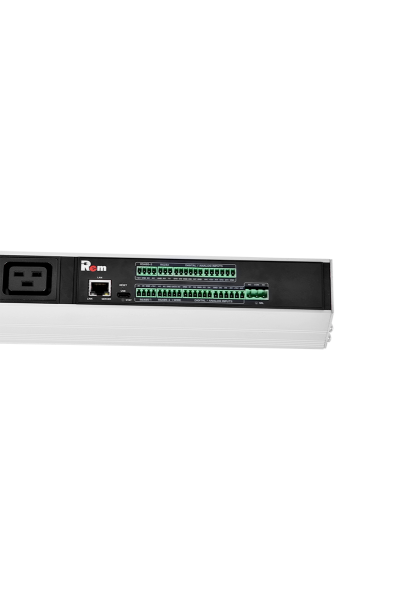 Верт блок розеток Rem-2MC, монит, измер, 3×32A, авт, 36C13, 6C19, 2100мм, шнур 3м IEC309