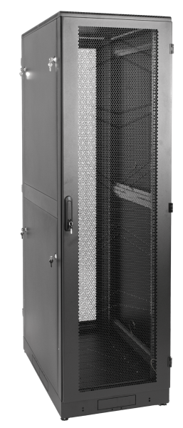 Шкаф телекоммуникационный напольный 42U (600 × 800) дверь перфорированная