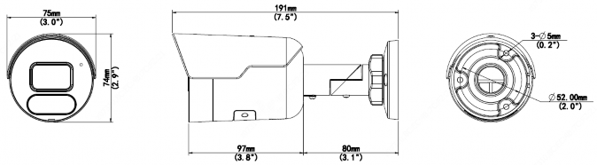 Цилиндрическая IP видеокамера Uniview IPC2128SE-ADF40KM-WL-I0. Изображение  1