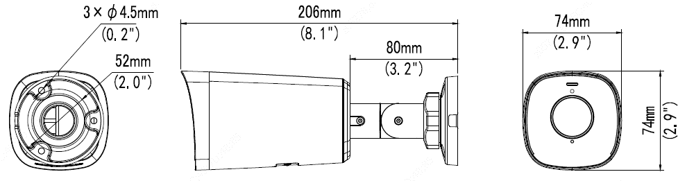 Цилиндрическая IP видеокамера Uniview IPC2314SB-ADF40KM-I0. Изображение 1 Цилиндрическая IP видеокамера Uniview IPC2314SB-ADF40KM-I0. Изображение 1