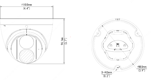 Купольная IP видеокамера Uniview IPC3615SB-ADF28KM-I0. Изображение  6