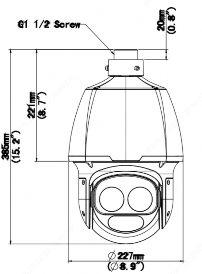 Скоростная IP PTZ видеокамера Uniview IPC6652EL-X33-VF. Изображение 1 Скоростная IP PTZ видеокамера Uniview IPC6652EL-X33-VF. Изображение 1