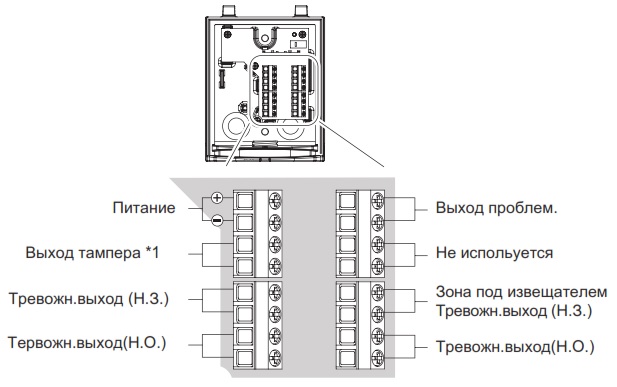 Схема подключения SIP-100