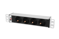 Гор блок розеток Rem-10, 1×10A, 4S, 10", вход C14
