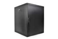 Шкаф телекоммуникационный настенный разборный 12U(600×650) съемные стенки, дверь металл, цвет черный