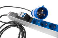 Верт блок розеток Rem-2MC, монит, измер, 1×32А, авт, 20S, 1420мм, шнур 3м IEC309