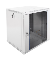 Шкаф телекоммуникационный настенный разборный ЭКОНОМ 12U (600 × 520) дверь стекло