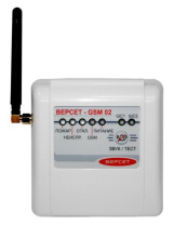 Прибор приёмно-контрольный охранно-пожарный GSM охраны  «ВЕРСЕТ– GSM  02»