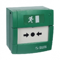 Ручной пожарный извещатель System Sensor УДП3A-G000SF-S214-01 (зеленый,пластик,на стену)